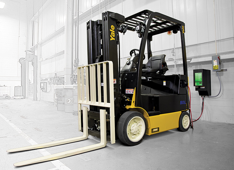 yale-integrated-lithium-charging-img Yale Integrated Lithium-ion Lift Truck Charging