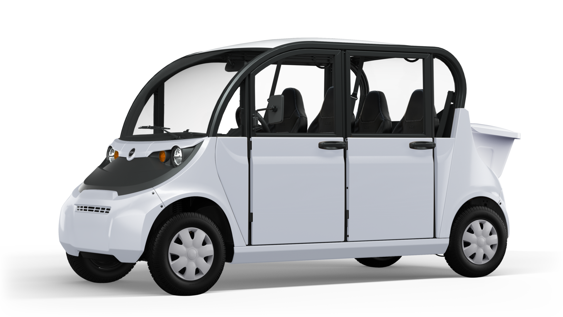 GEM-e4-MY24-front3q-studio-white-trunkback-doors-shuttle
